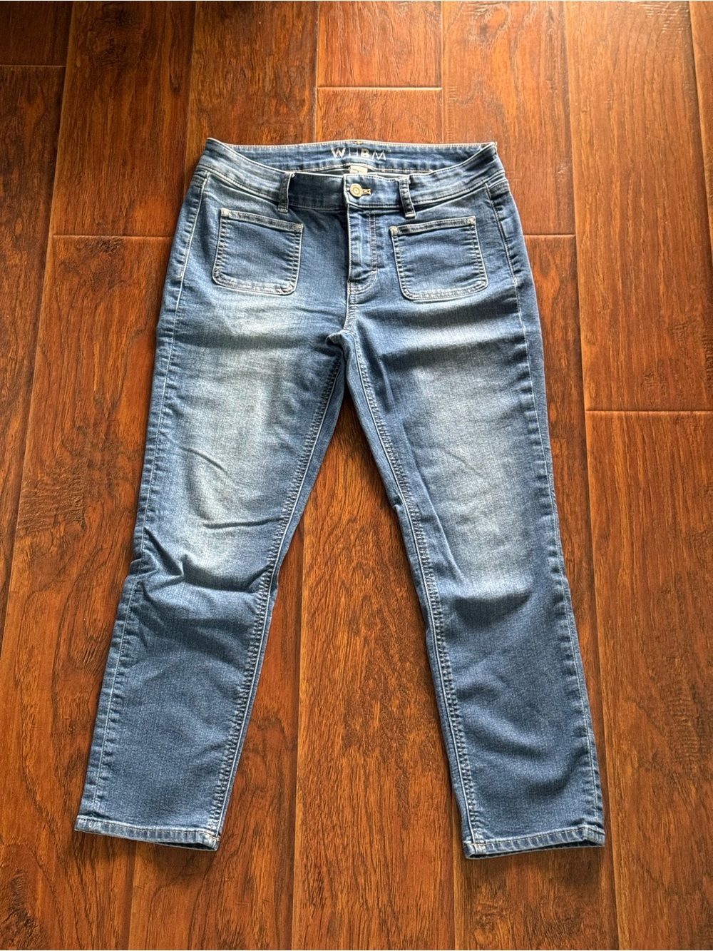 White House Black Market Light Blue Cropped Jeans